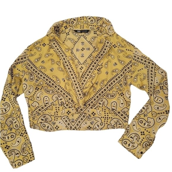 ZARA crop Blouse size S - Picture 1 of 7